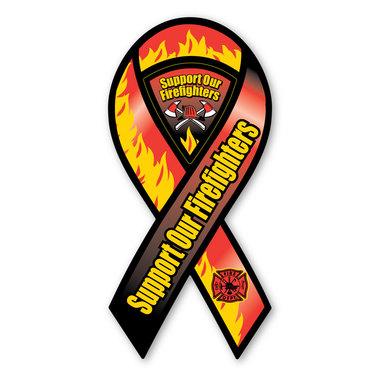 Magnet - Fire Dept Support - ribbon