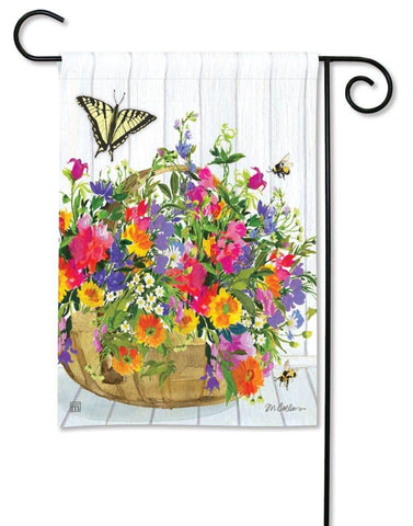 Flower Basket BreezeArt® Flag - 12 .5 x 18 in