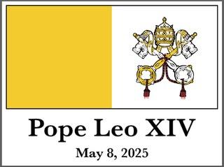Pope Leo XIV Lawn Sign - double-sided