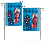 Patriotic Flip Flops  Flag - 12.5 x 18 in