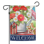 Patriotic Garden Welcome Flag - 12.5 x 18 in