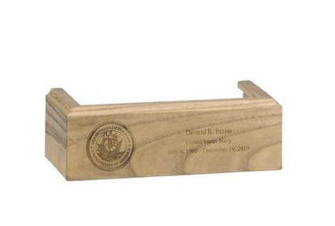 Flag Case Pedestal - Oak - for Capital 3x5 flag case (engraving included)