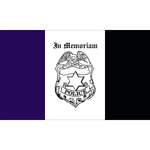 Police Mourning Flag - Nylon - 3X5 ft