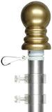 Silver Aluminum Spinning Pole - 6ft x 1 inch