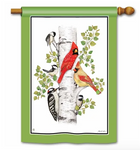 Birch Birds BreezeArt® Flag - 28 x 40 in