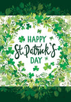 St Pat's Wreath Flag - 28 x 40 in Double-sided