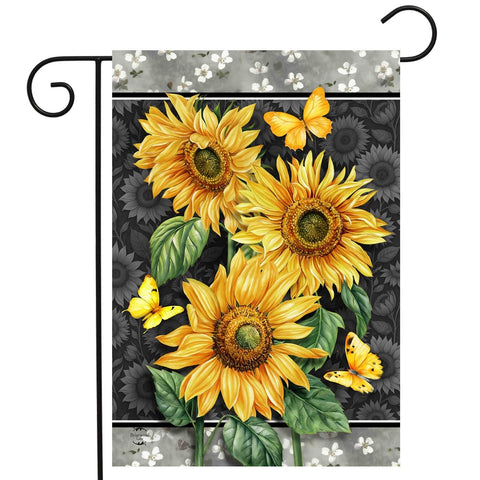 Elegant Sunflowers Flag - 12.5 x 18 in