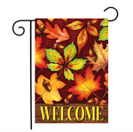 Colorful Fall Foliage Welcome Flag - 12.5 x 18 in