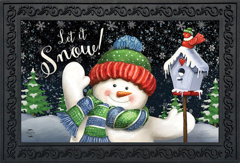 Snowtime Snowman Mat - 18 x 30 in