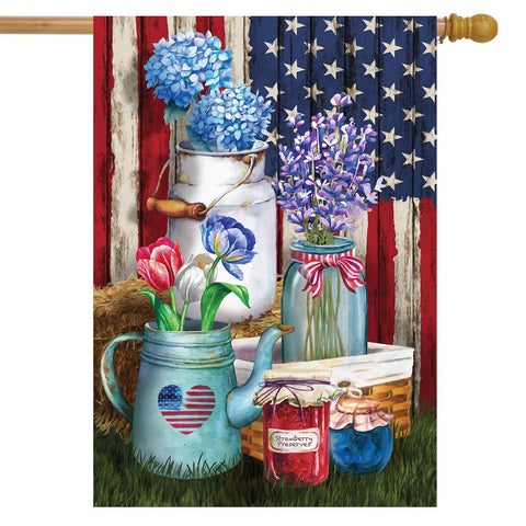 American Picnic House Flag - 28 x 40 in