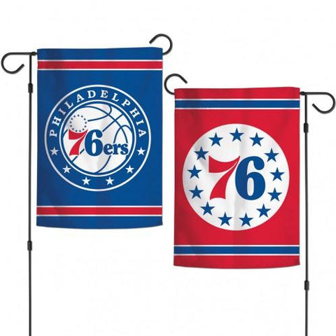 Philadelphia 76ers - 12.5x18 in Garden Flag - double-sided