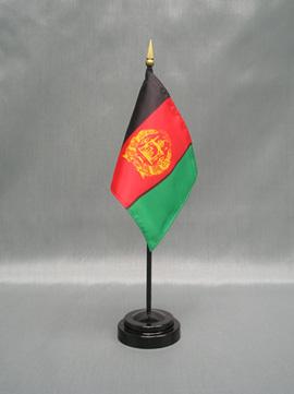 Afghanistan Stick Flag - 4 x 6 in