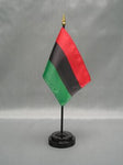 African National Congress Stick Flag - 4 x 6 in