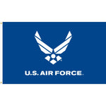 Air Force Wings Flag(white wings) - Nylon with Grommets - 3 x 5 ft