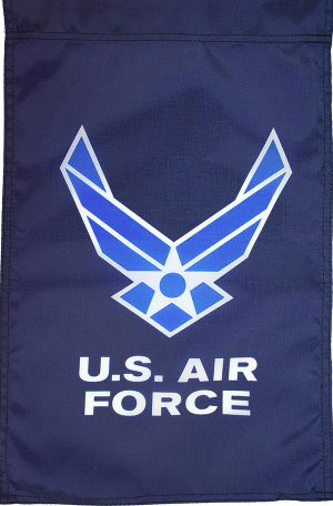 Air Force Garden Flag - Wings - Nylon - 12 x 18 in