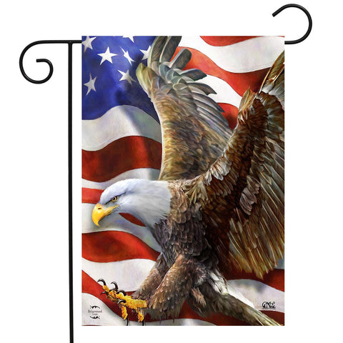 American Freedom Eagle Flag - 12.5 x 18 in