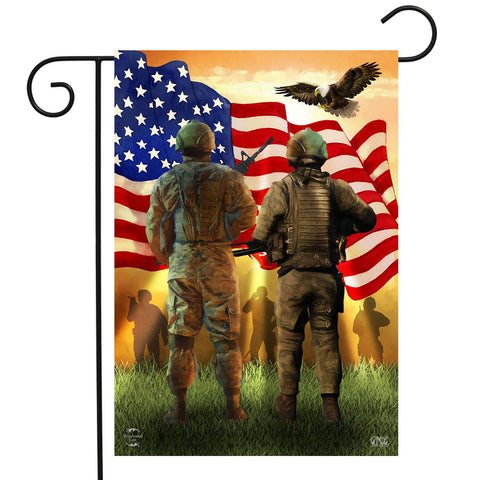 American Soldiers Flag - 12.5 x 18 in