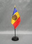 Andorra Stick Flag - 4 x 6 in