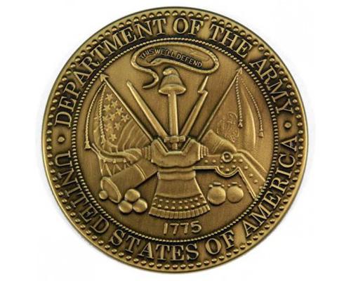 Army Medallion - Brass – The Flag and Sign Place