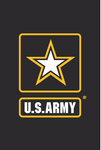 Army Star Logo Garden Flag - Nylon - 12 x 18 in