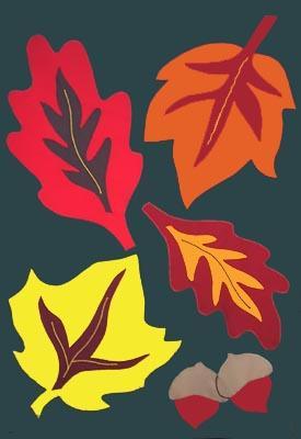 Variegated Leaves Flag on Hunter - 28 x 40 in