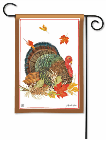 Autumn Turkey BreezeArt® Flag - 12.5 x 18 in