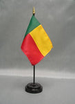 Benin Stick Flag - 4 x 6 in