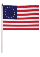 Betsy Ross Stick Flag - 12 x 18 in