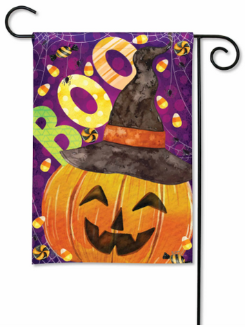 Boo Pumpkin BreezeArt® Flag - 12.5 x 18 in