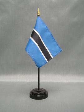 Botswana Stick Flag - 4 x 6 in (bases sold separately)