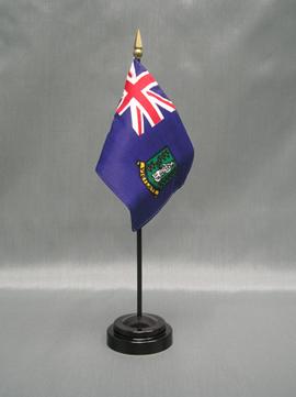 British Virgin Islands Stick Flag - 4 x 6 in