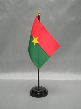 Burkina Faso Stick Flag - 4 x 6 in (bases sold separately)