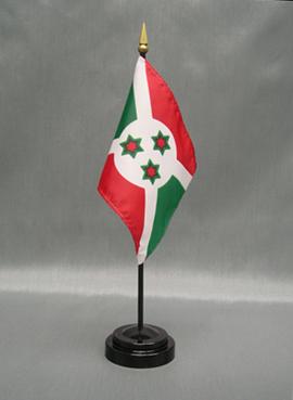 Burundi Stick Flag - 4 x 6 in (bases sold separately)