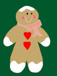 Gingerbread Boy Flag on Hunter - 12 x 18 in