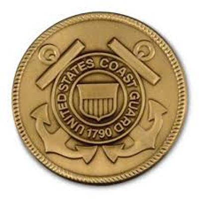 Coast Guard Medallion - Brass