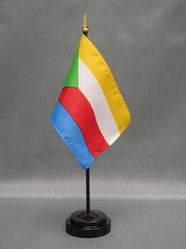 Comoros Stick Flag - 4 x 6 in