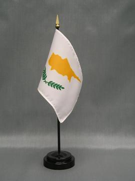 Cyprus Stick Flag - 4 x 6 in (bases sold separately)
