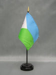 Djibouti Stick Flag - 4 x 6 in (bases sold separately)