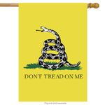 Gadsden Don' Tread On Me Flag - poly appliqued/embroidered - 28 x 40 in