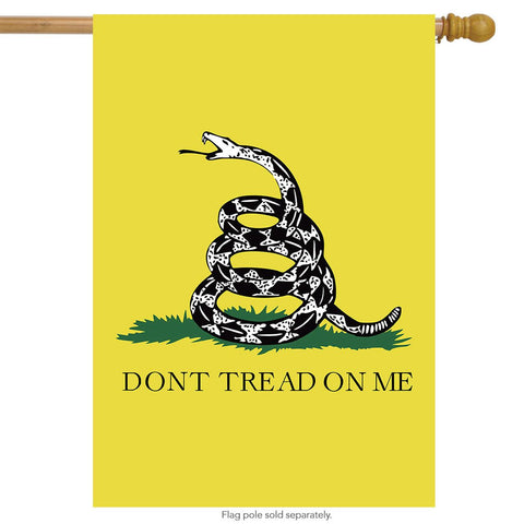 Gadsden Don' Tread On Me Flag - poly printed - 28 x 40 in