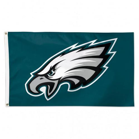 Eagles - 3 x 5 ft Flag - Deluxe Logo on Green