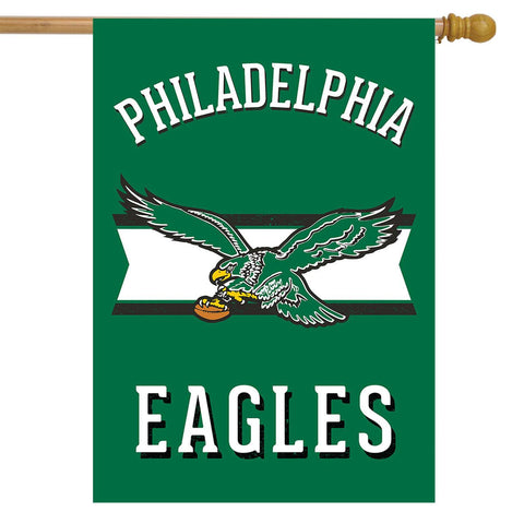 Eagles - 28 x 40 in Vertical Banner Flag - double-sided - retro design II