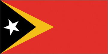 East Timor Flag - Nylon with Grommets - 3 x 5 ft