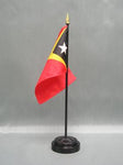 East Timor Stick Flag - 4 x 6 in (bases sold separately)