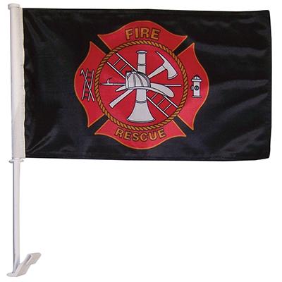 Fire Department Car Flag