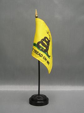 Gadsden Stick Flag - 4 x 6 in (bases sold separately)