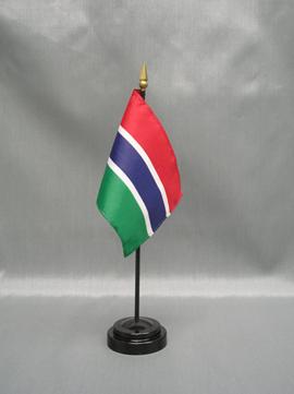 Gambia Stick Flag - 4 x 6 in (bases sold separately)