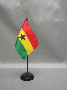 Ghana Stick Flag - 4 x 6 in (bases sold separately)