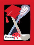 Graduation Sports Framed Flag (personalized) - 12 x 18 in