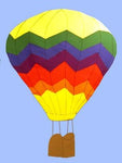 Hot Air Balloon Flag on Light Blue - 3 x 4.5 ft